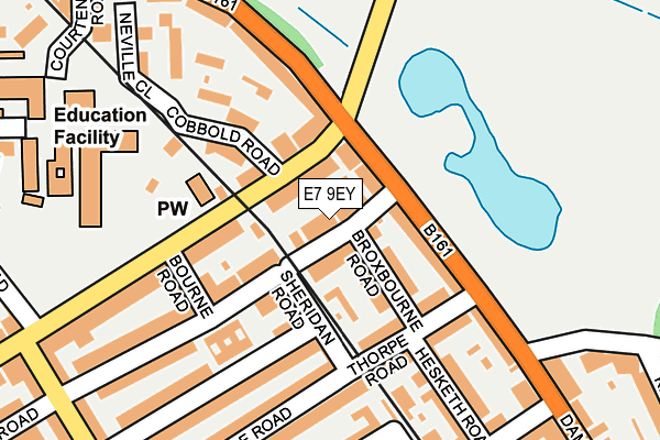 E7 9EY map - OS OpenMap – Local (Ordnance Survey)