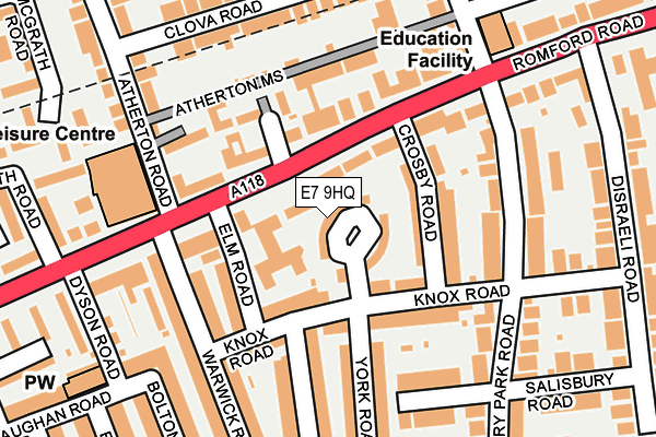 E7 9HQ map - OS OpenMap – Local (Ordnance Survey)