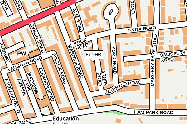 E7 9HR map - OS OpenMap – Local (Ordnance Survey)