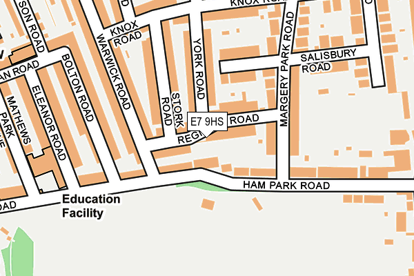 E7 9HS map - OS OpenMap – Local (Ordnance Survey)