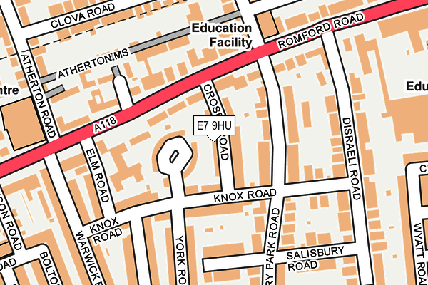 E7 9HU map - OS OpenMap – Local (Ordnance Survey)