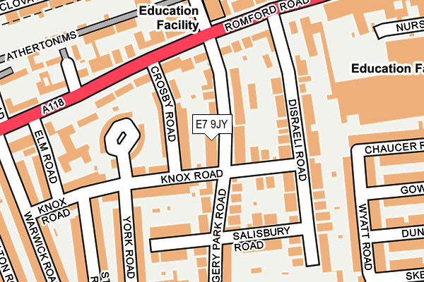 E7 9JY map - OS OpenMap – Local (Ordnance Survey)
