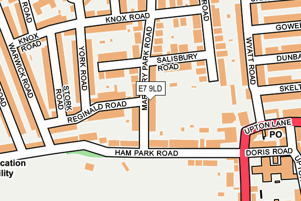 E7 9LD map - OS OpenMap – Local (Ordnance Survey)