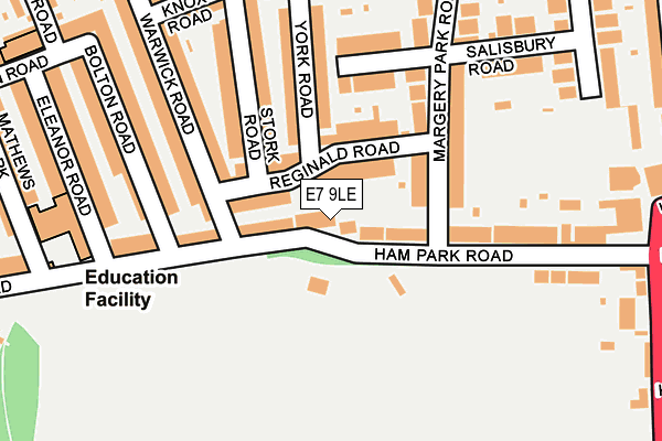 E7 9LE map - OS OpenMap – Local (Ordnance Survey)