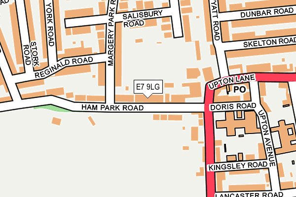 E7 9LG map - OS OpenMap – Local (Ordnance Survey)