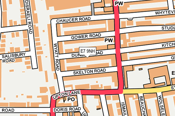 E7 9NH map - OS OpenMap – Local (Ordnance Survey)