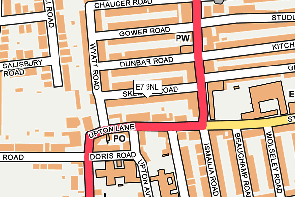 E7 9NL map - OS OpenMap – Local (Ordnance Survey)