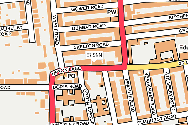 E7 9NN map - OS OpenMap – Local (Ordnance Survey)