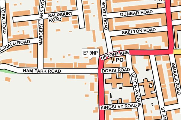 E7 9NP map - OS OpenMap – Local (Ordnance Survey)