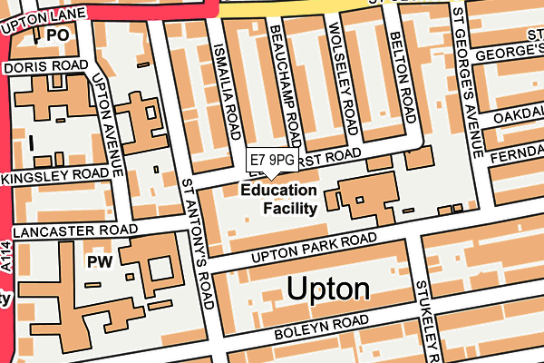 E7 9PG map - OS OpenMap – Local (Ordnance Survey)