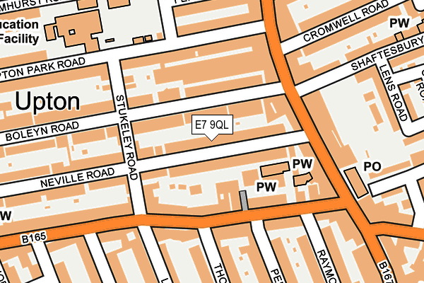 E7 9QL map - OS OpenMap – Local (Ordnance Survey)