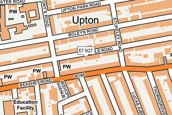 E7 9QT map - OS OpenMap – Local (Ordnance Survey)