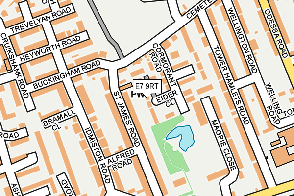 E7 9RT map - OS OpenMap – Local (Ordnance Survey)