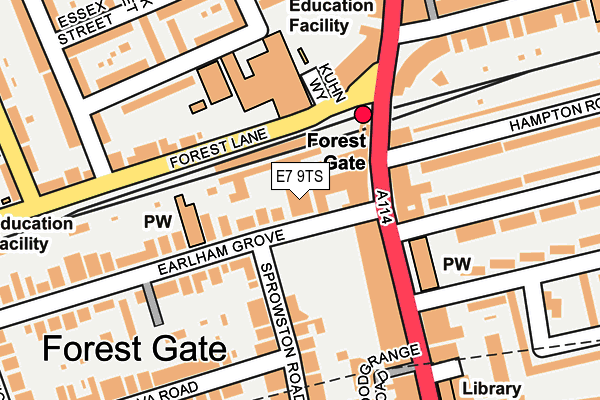 E7 9TS map - OS OpenMap – Local (Ordnance Survey)