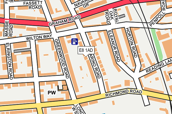 E8 1AD map - OS OpenMap – Local (Ordnance Survey)