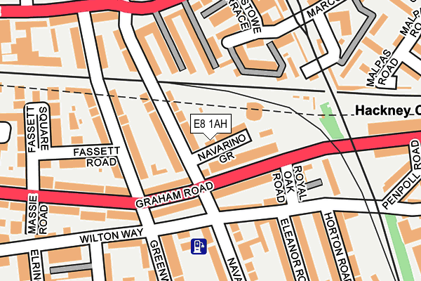 E8 1AH map - OS OpenMap – Local (Ordnance Survey)