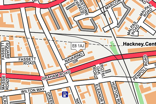 E8 1AJ map - OS OpenMap – Local (Ordnance Survey)