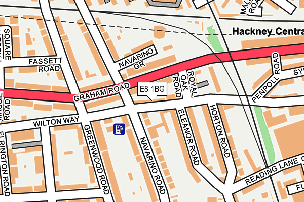 E8 1BG map - OS OpenMap – Local (Ordnance Survey)
