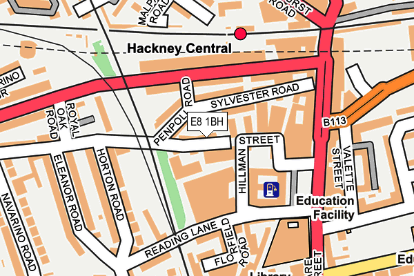 E8 1BH map - OS OpenMap – Local (Ordnance Survey)