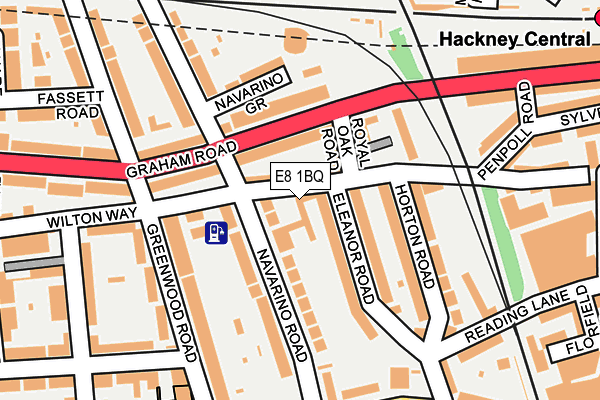 E8 1BQ map - OS OpenMap – Local (Ordnance Survey)