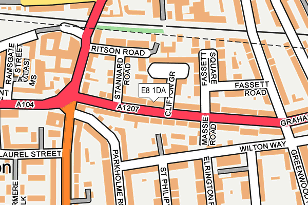 E8 1DA map - OS OpenMap – Local (Ordnance Survey)