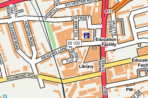 E8 1DD map - OS OpenMap – Local (Ordnance Survey)