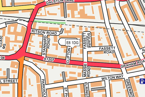 E8 1DG map - OS OpenMap – Local (Ordnance Survey)