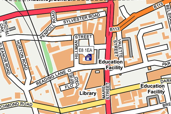 E8 1EA map - OS OpenMap – Local (Ordnance Survey)