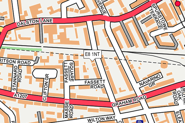 E8 1NT map - OS OpenMap – Local (Ordnance Survey)