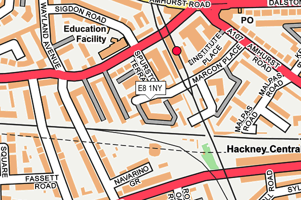 E8 1NY map - OS OpenMap – Local (Ordnance Survey)