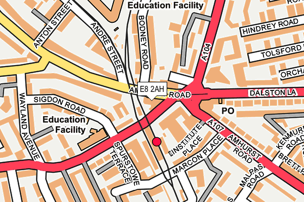 E8 2AH map - OS OpenMap – Local (Ordnance Survey)
