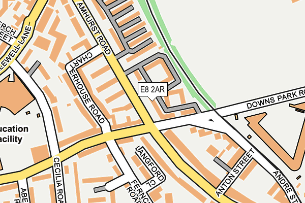 E8 2AR map - OS OpenMap – Local (Ordnance Survey)