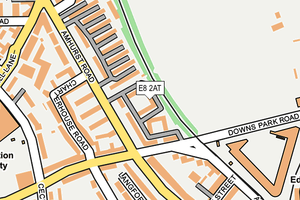 E8 2AT map - OS OpenMap – Local (Ordnance Survey)