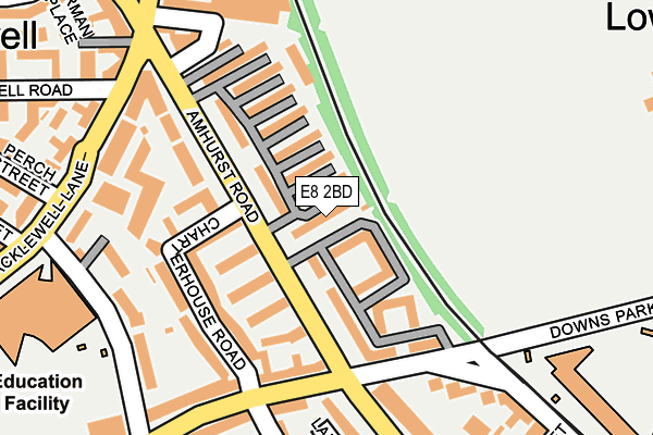 E8 2BD map - OS OpenMap – Local (Ordnance Survey)