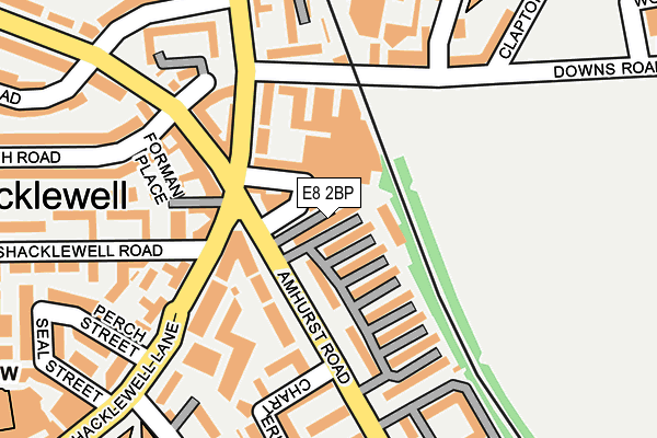 E8 2BP map - OS OpenMap – Local (Ordnance Survey)