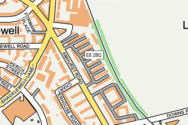 E8 2BQ map - OS OpenMap – Local (Ordnance Survey)