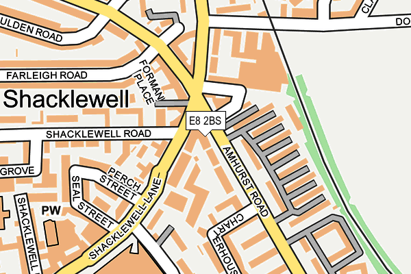 E8 2BS map - OS OpenMap – Local (Ordnance Survey)