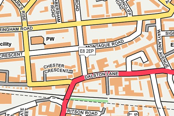 E8 2EP map - OS OpenMap – Local (Ordnance Survey)