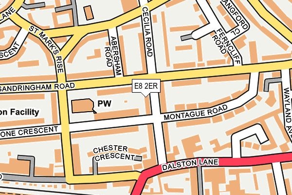 E8 2ER map - OS OpenMap – Local (Ordnance Survey)