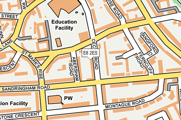 E8 2ES map - OS OpenMap – Local (Ordnance Survey)