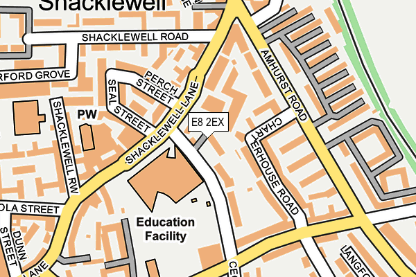 E8 2EX map - OS OpenMap – Local (Ordnance Survey)