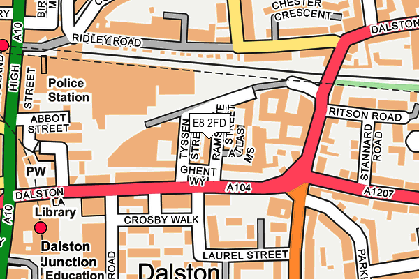 E8 2FD map - OS OpenMap – Local (Ordnance Survey)