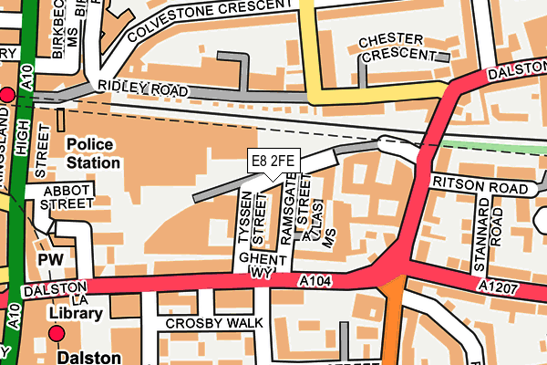 E8 2FE map - OS OpenMap – Local (Ordnance Survey)