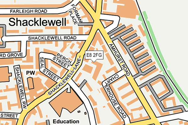 E8 2FG map - OS OpenMap – Local (Ordnance Survey)