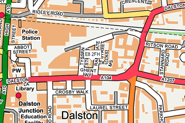 E8 2FH map - OS OpenMap – Local (Ordnance Survey)