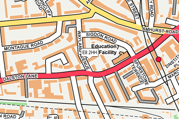 E8 2HH map - OS OpenMap – Local (Ordnance Survey)