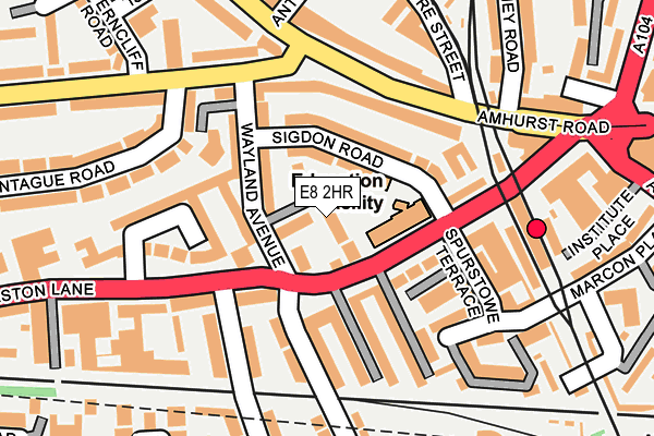 E8 2HR map - OS OpenMap – Local (Ordnance Survey)