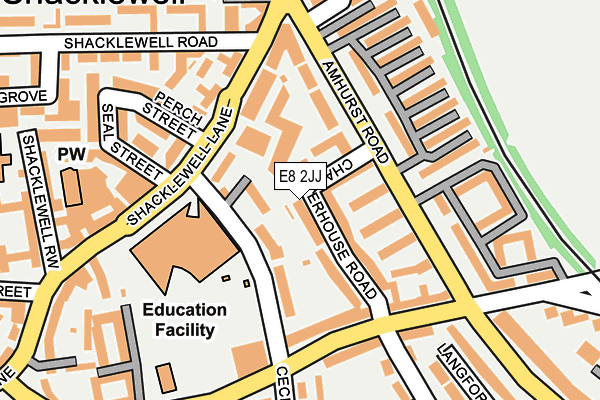 E8 2JJ map - OS OpenMap – Local (Ordnance Survey)