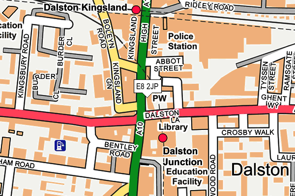 E8 2JP map - OS OpenMap – Local (Ordnance Survey)