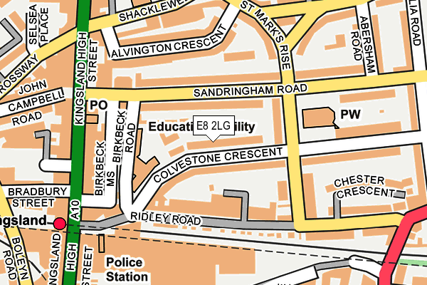 E8 2LG map - OS OpenMap – Local (Ordnance Survey)